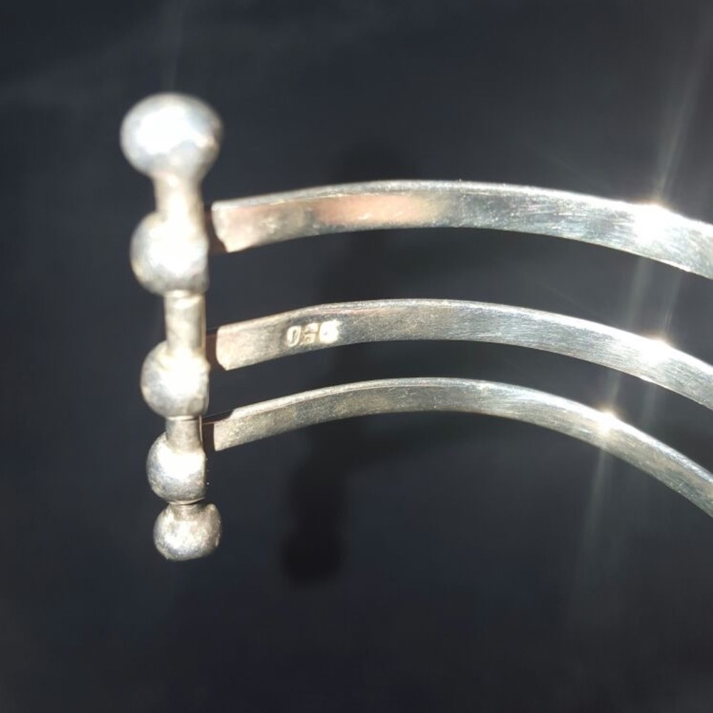 New Solid Peruvian Silver 950 Bracelet - image 6